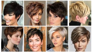 1Top Trendy Short Under Haircuts With Awesome Hair Dye Colours Ideas For WomenPixie Bob Haircut [upl. by Yemrots]