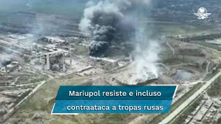 Rusia reanuda los ataques aéreos contra la planta acerera de Azovstal en Mariupol [upl. by Sharpe]