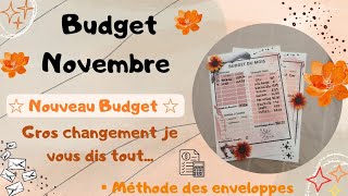 📓 Budget du mois 📓 de Novembre [upl. by Ainimreh205]