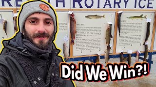 50000 ICE FISHING DERBY We Caught a MONSTER [upl. by Truscott]