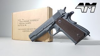 OFFICIALLY LICENSED COLT M1911A1 PARKERIZED GREY  Airsoft Unboxing  Call Of Duty WW2 [upl. by Dlared]