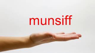 How to Pronounce munsiff  American English [upl. by Goles]