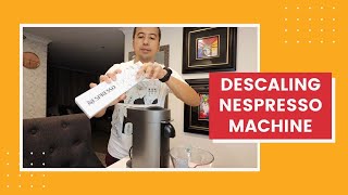 How to descale nespresso machine Vertuo Plus Vertuo Descaling instructions [upl. by Zillah]