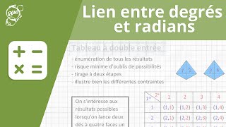 Allô prof  Lien entre degrés et radians [upl. by Higgins]