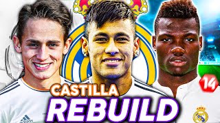 THE REAL MADRID CASTILLA YOUTH ACADEMY REBUILD FIFA 14 Career Mode RETRO REBUILD [upl. by Ydniw]