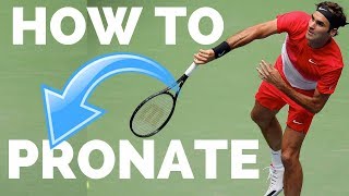 How To Pronate on Your Tennis Serve  Tennis Serve Pronation [upl. by Matthia]