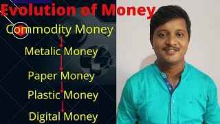 Evolution of money in Hindi  Barter System  Commodity money  Metalic Money  Paper Money [upl. by Ahsim]