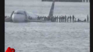 Raw Video NY Plane Crash Caught on Tape [upl. by Idette167]