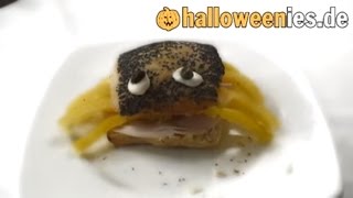 Spinnenbrötchen Rezept für Halloween [upl. by Roeser]