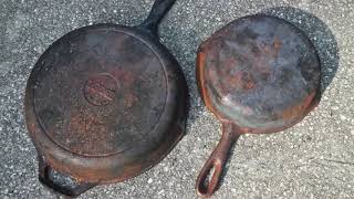 Restoring Cast Iron Skillets [upl. by Nikolai]