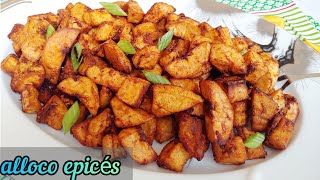 Bananes Plantains Epicées  Alloco epicés  Kelewele [upl. by Proudfoot346]