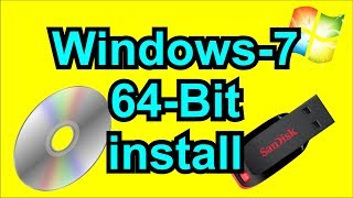 How to install 64 bit windows 7 [upl. by Harlene]