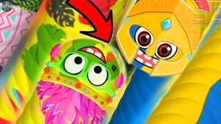 Wormateio 1 Tiny Invasion Worm vs Giant Worms Wormate io Best Trolling Gameplay Ever 418 [upl. by Ytnom]