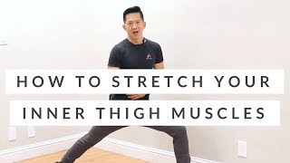 Tight adductors all day long How to stretch your inner thigh muscles [upl. by Rosalinde]