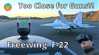 💥FPV Dogfight  Too Close for Guns vs Freewing F22 Raptor 90mm [upl. by Renzo418]