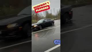 Trans Canada Highway Flooded 2024 weather shorts [upl. by Arrim532]