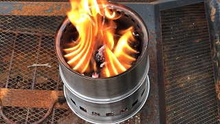 Stainless Steel Wood Burning Camp Stove Review [upl. by Chris]