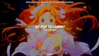 Sword Art Online Alicization War of Underworld Opening 1 Full  Resolution  戸松遥  AMV sub español [upl. by Ahsikahs]