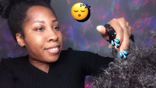 AGGRESSIVELY MOISTURIZING YOUR HAIR AND SCALP💥 Hair And Spray Sounds [upl. by Llednil]