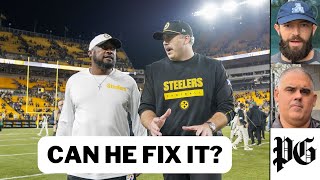 SteelersBrowns Does Arthur Smith have answers for redzone woes Justin Fields Pat Freiermuth [upl. by Llennor]