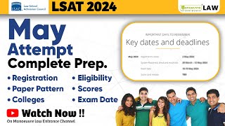 LSAT 2024 May Attempt  Complete Preparation  Imp Dates  Eligibility  Paper Pattern  Colleges [upl. by Kathy]