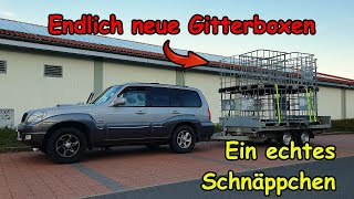 Endlich Nachschub  neue Gitterboxen zur Brennholzlagerung [upl. by Oned]