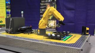 Robotic Mobile Platform with the FANUC LR Mate Series Robot  ProtoConsul [upl. by Lilybel]