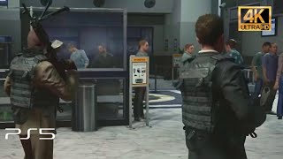 PS5 Airport Massacre  IMMERSIVE ULTRA Graphics Gameplay 4K60FPS HDR Call of Duty [upl. by Burkitt226]