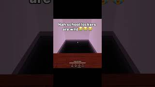 Nah school lockers are wild😭😭😭 roblox jujutsushenanigans [upl. by Reidid]