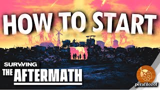 🔨How to Start  Surviving the Aftermath  Guide on buildings tech production food and happiness [upl. by Loginov]