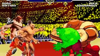 Goro and Kintaro vs Hulk and Juggernaut MUGEN BATTLE [upl. by Jamilla]