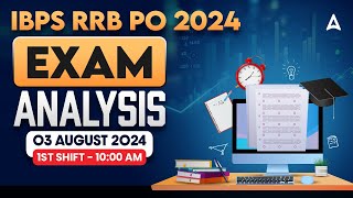 IBPS RRB PO Exam Analysis 2024  RRB PO 1st Shift Analysis  Asked Questions amp Expected Cut Off [upl. by Baalbeer727]