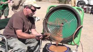 Keenes New Gold Concentrating Wheel 25quot first field test [upl. by Ennasor911]