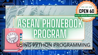 ASEAN Phonebook Program using Python [upl. by Eseeryt]