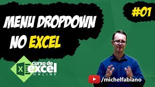 Como Criar Menu DropDown no Excel e Função SOMASE [upl. by Eylsel]