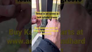 Kawneer Commercial Storefront Door Lock Replacement Tutorial shorts doors lock howto [upl. by Sukramal]