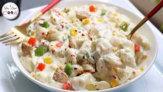 You will be making this pasta everyday ❗White Sauce Pasta Recipe by YES I CAN COOK [upl. by Elliot807]