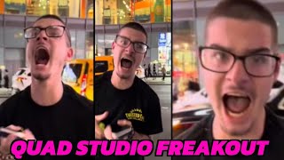 WorldofTshirts Disaster Stream at Quad Studios in New York Epic Freakout MrBasedIRL [upl. by Esyli]