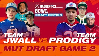 Can Prodigy stop 👑 JWall 👀  Game 2 of 2 MUT Draft  Madden Bowl Quarterfinals  Madden 21 [upl. by Herve]