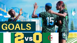 Nigeria Super Falcons 2 VS 0 Algeria  Goals amp Highlight  2024 International Women’s Friendly [upl. by Eellac393]