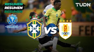 Resumen y goles  Brasil vs Uruguay  CONMEBOLEliminatoria 2024  TUDN [upl. by Neleag252]