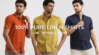 All New Pure Linen Shirts  Experience Linen Like Never Before [upl. by Rekrap838]