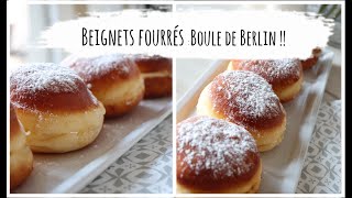 Recettes  Beignet fourrés  les Boules de Berlin [upl. by Iatnahs]