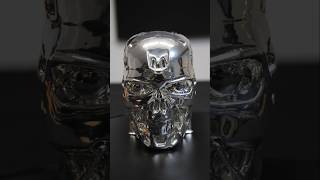 T800 Skull Coated with Pure Silver science physics 3dprinting experiment [upl. by Zumwalt]