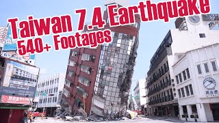 2024 Taiwan Earthquake Caught on Camera  ShakesampAftermath Compilation  Live Stream News Reaction [upl. by Ellissa]