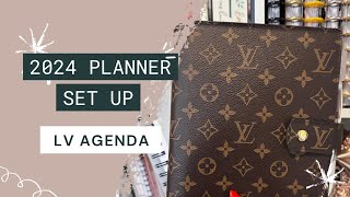 2024 PLANNER SET UP  LV MG AGENDA  A5 AGENDA  MINIMAL PLANNING [upl. by Eduam]