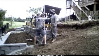 Block Retaining Walls in TimeLapse [upl. by Jenna]