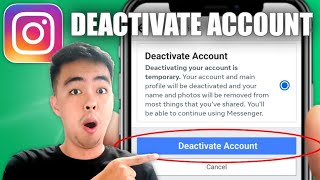 How to DEACTIVATE Your Instagram Account Updated 2024 [upl. by Tanberg]