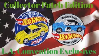 Hot Wheels LA Convention Exclusive Patches Quick Look Porsche Datsun HotWheels [upl. by Acillegna]