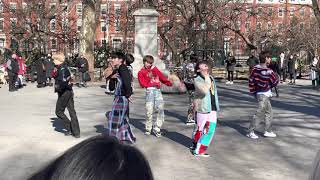 BLITZERS 블리처스 Busking in NYC 220215 KPOP [upl. by Sontich342]